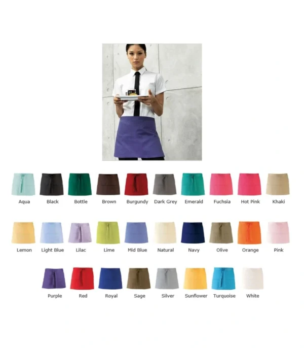 Premier PR155 Workwear Colours 3 Pocket Apron